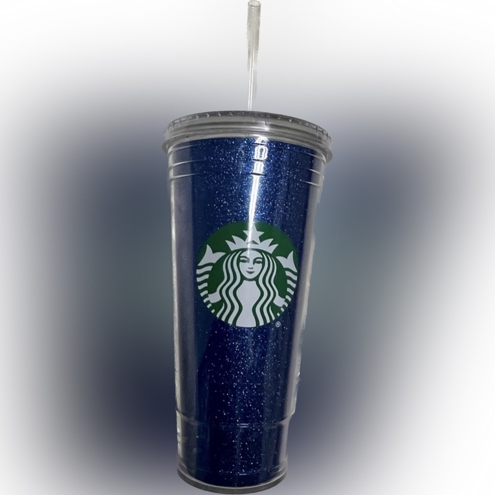 Starbucks- Blue Glitter Tumbler
